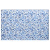Hübsches dunkles und hellblaues Blumenmuster Stoff (Yard (91,4 cm))