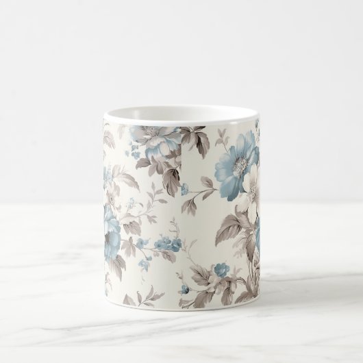 Hübsches Dusty Blau/hellbraun Kaffeetasse (Mittel)