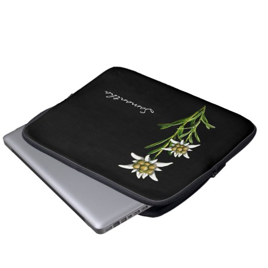 Hübsches Edelewiss-Laptop-Gehäuse Laptopschutzhülle (Vorne Knopf)