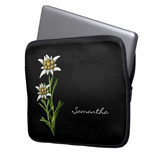 Hübsches Edelewiss-Laptop-Gehäuse Laptopschutzhülle (Vorderseite Links)