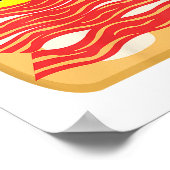 Hübsches Ei im Bacon Toast Bed T - Shirt - Food Br Poster (Ecke)