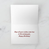 Hübsches Eichhörnchen leckt Eiscreme Karte (Innenseite)