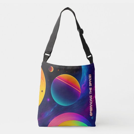 Hübsches Einbinden des Weltraums 2 in 1 Totbeutel Tragetaschen Mit Langen Trägern (Vorderseite)