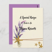 hübsches einfaches Brautparty Postkarte (Vorne/Hinten)