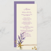 hübsches einfaches Hochzeitsmenü mit Seestern Programm (Vorne/Hinten)