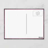 Hübsches Einhorn Chalkboard Vielen Dank Postkarte (Rückseite)