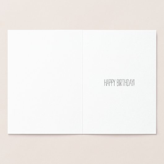 Hübsches Einhorn Folienkarte (Innenseite)