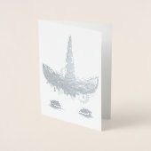 Hübsches Einhorn Folienkarte (Vorderseite)