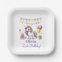 Hübsches Einhorn Geburtstag Personalisierter Name