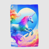 Hübsches Einhorn Golfhandtuch (Vorderseite)