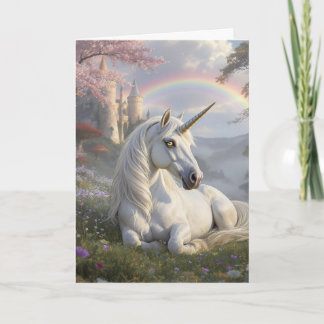 Hübsches Einhorn | Ich wünsche dir einen magischen Karte