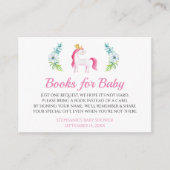 Hübsches Einhorn mit einer Babydusche für die Rese Begleitkarte (Vorderseite)