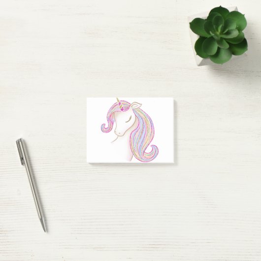 Hübsches Einhorn Post-it Klebezettel (Büro)