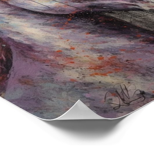 Hübsches Einhorn Poster (Ecke)