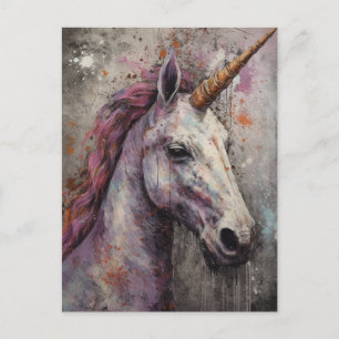 Hübsches Einhorn Postkarte