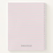 Hübsches Einhorn Regenbogen Rosa Rosa Rose Bläsche Notizblock (Rückseite)