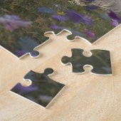 Hübsches Einhorn, Schloss und Regenbogen  Puzzle (Seite)