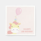 Hübsches Einhorn Serviette (Vorderseite)