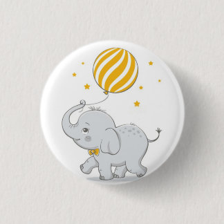 Hübsches Elefantengeschenk für kleine Tochter Button