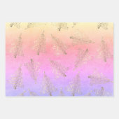 Hübsches, elegantes Weihnachtsbaummuster Geschenkpapier Set (Vorderseite)