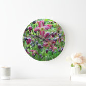 Hübsches Epimedium (Märchenflügel) Frühjahrsfrühli Große Wanduhr (Zuhause)