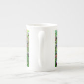 Hübsches Epimedium (Märchenflügel) Frühjahrsfrühli Porzellantasse (Rückseite)