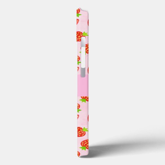 Hübsches Erdbeermuster Personalisiert Case-Mate iPhone Hülle (Rückseite / Links)