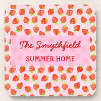 Hübsches Erdbeermuster Personalisiert