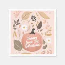 Hübsches erthy Pumpkin Foliage Erntedank Party