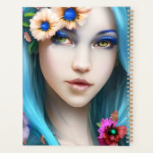 Hübsches Ethereal-Mädchen mit Personalisierten Blu Planer (Rückseite)