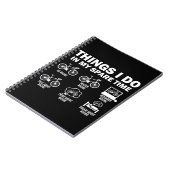 Hübsches Fahrrad, was ich in meiner Freizeit mache Notizblock (Linke Seite)