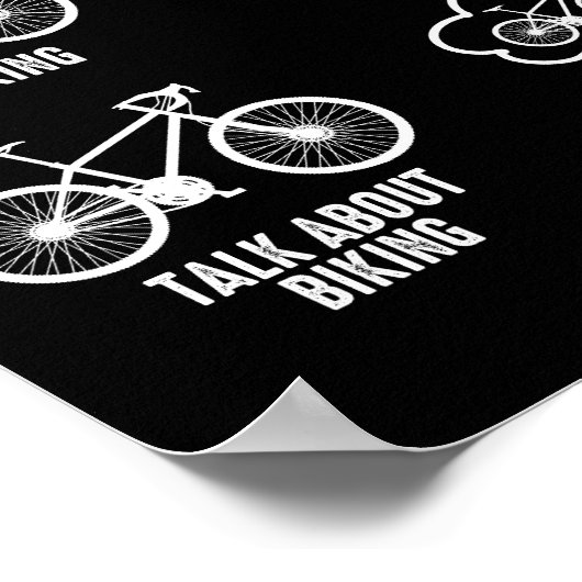 Hübsches Fahrrad, was ich in meiner Freizeit mache Poster (Ecke)