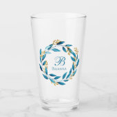 Hübsches Farbdraht - Monogramm Glas (Vorderseite)