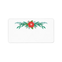 Hübsches farbenfrohe Winter Floral Blank Shipping