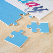 hübsches farbiges alles Gute zum Puzzle (Seite)