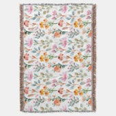 Hübsches farbiges Blumenmuster in Aquarellfarben p Decke (Vorderseite Vertikal)