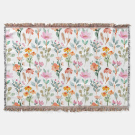 Hübsches farbiges Blumenmuster in Aquarellfarben p Decke