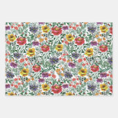 Hübsches, farbiges Muster Geschenkpapier Set (Vorderseite 2)