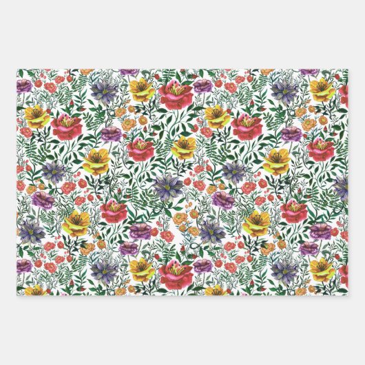 Hübsches, farbiges Muster  Geschenkpapier Set (Vorderseite 2)