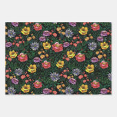 Hübsches, farbiges Muster Geschenkpapier Set (Vorderseite)