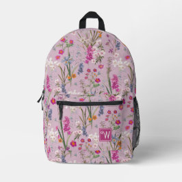 Hübsches, farbiges Muster Lila Bedruckter Rucksack