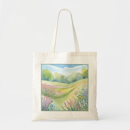 Hübsches Feld Tragetasche (Vorne)