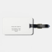 Hübsches Floral Adventure erwartet Gepäcktag Gepäckanhänger (Rückseite horizontal)