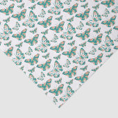 Hübsches Floral Butterfly-Muster Seidenpapier (Ausschnitt)