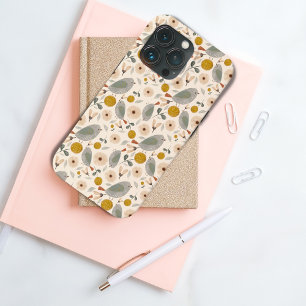 Hübsches florales botanisches Vogel süßes Muster Case-Mate iPhone Hülle