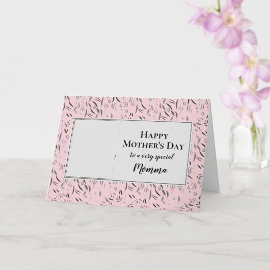 Hübsches florales MOMMA Foto Happy Mütter Day Karte (Orchidee)