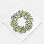 Hübsches florales Party Waren Napkins Serviette (Ecke)