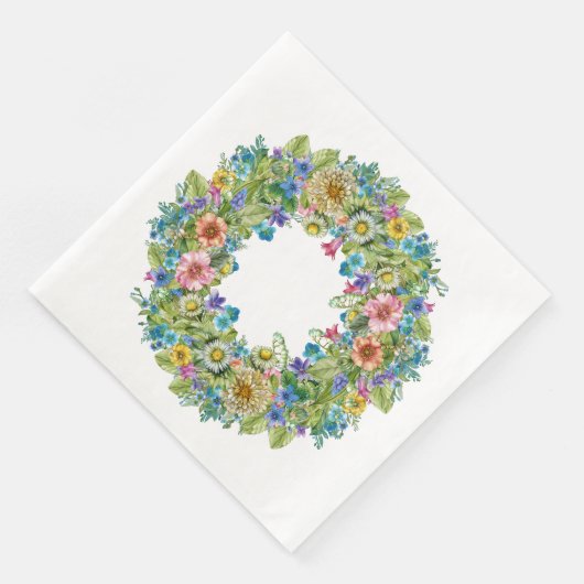 Hübsches florales Party Waren Napkins Serviette (Ecke)