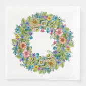 Hübsches florales Party Waren Napkins Serviette (Vorderseite)