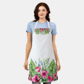 Hübsches florales Tropical Schürze (Getragen)